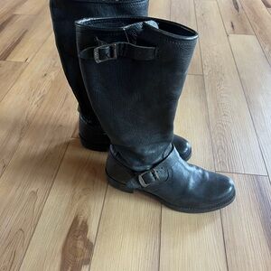 Frye Black Leather Women's Boots